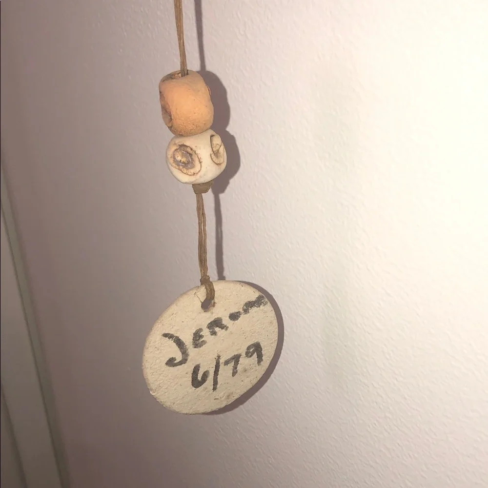 HANDMADE VINTAGE STONEWARE WIND CHIME